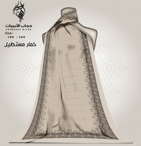 طرحة خمار مستطيل متر في مترين